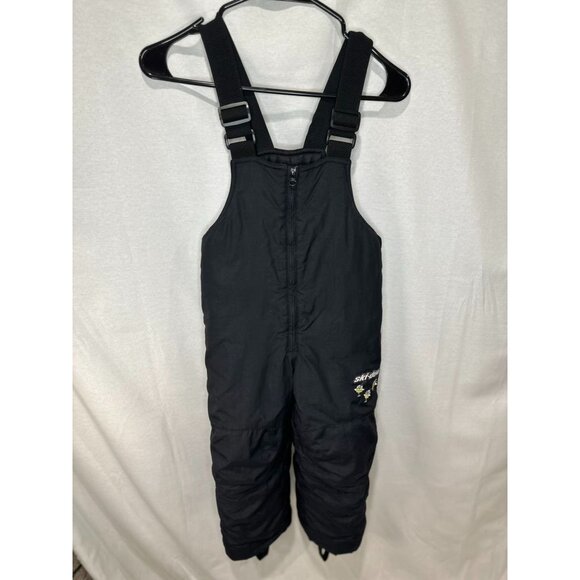 BRP Ski-Doo Kids Black Snowpants With Embroidered Bees Vintage Size 6 - Picture 2 of 2